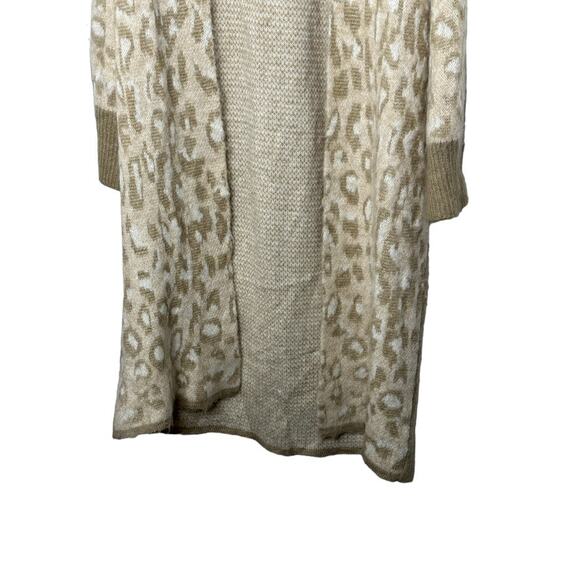 Topshop Leopard Print Longline Open Front Cardigan Size 0-2 NEW - Picture 6 of 9